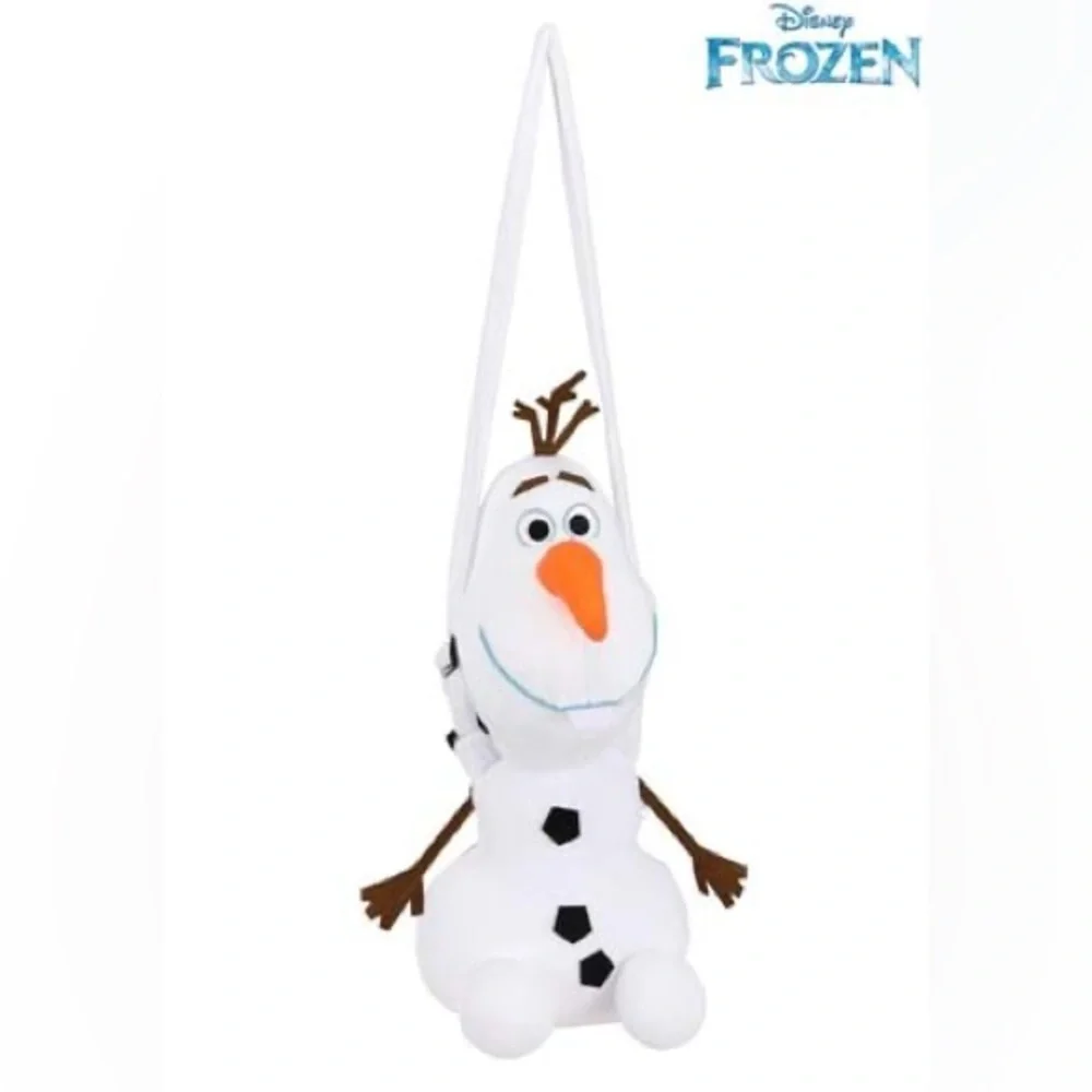 Disney Frozen Olaf Costume Bag - Plush Stuffed Figure with Zipper and Strap